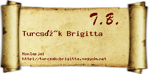 Turcsák Brigitta névjegykártya