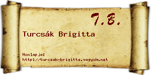 Turcsák Brigitta névjegykártya